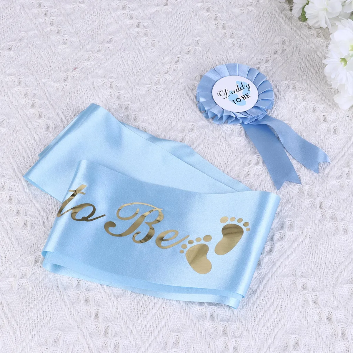 Conjunto de pasador para el pecho con marco para fiesta de cumpleaños de bebé, estampado de letras, accesorios decorativos para fiesta - imagen 5