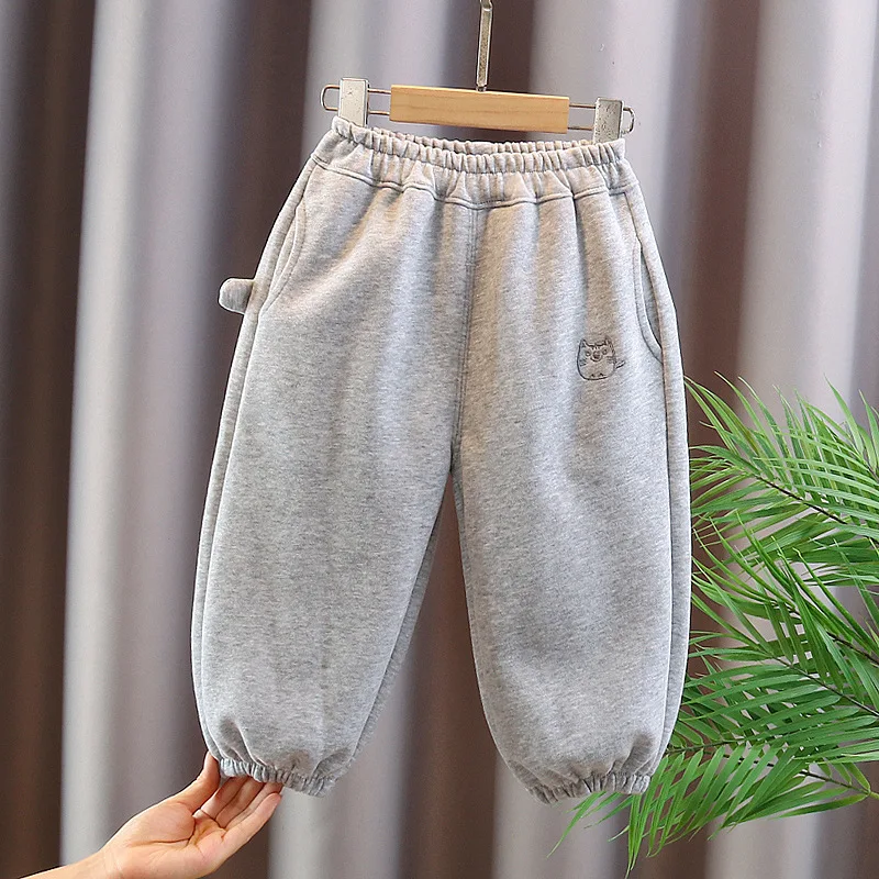 Nueva moda de primavera y otoño, ropa para niñas, pantalones para niños, pantalones para niños, disfraz informal de algodón para niños, ropa deportiva infantil - imagen 4