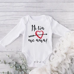 Inant pelele bebé con estampado My Tunt Loves Me para recién nacido