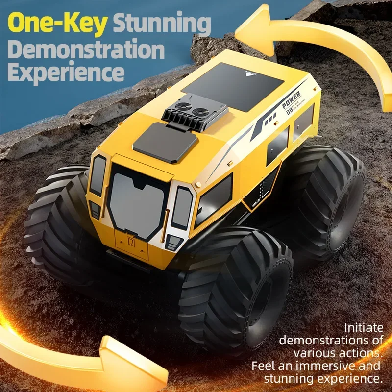 JJRC Q210 Rc Car ATV interruptor de alta velocidad baja apariencia única terreno escalada todoterreno vehículo anfibio juguetes para niños chico regalo - imagen 5