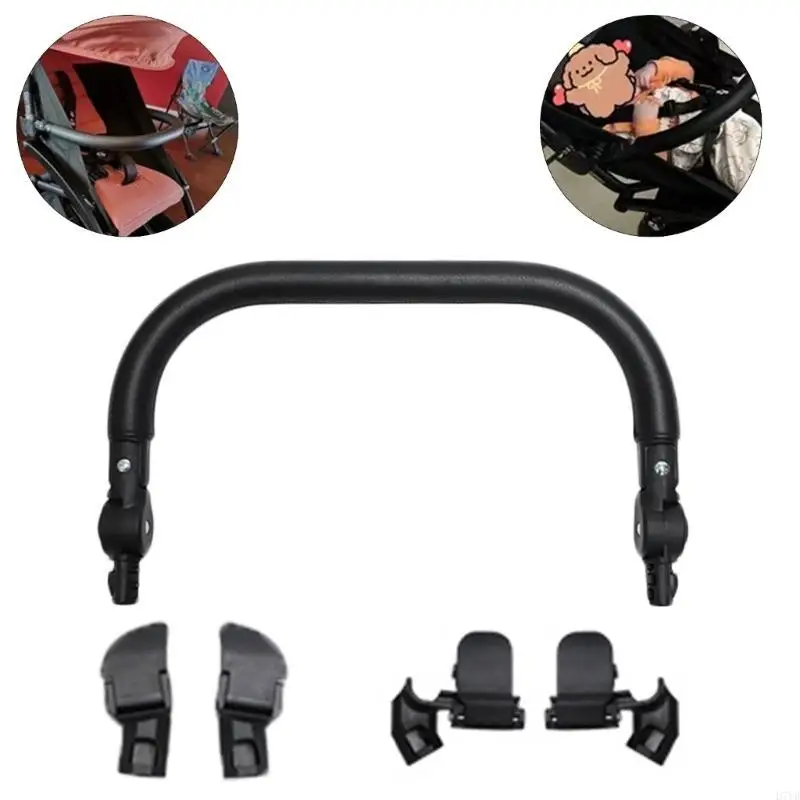 Barra manillar para cochecito D7YD, barra parachoques desmontable con ángulo ajustable, barras parachoques universales - imagen 5