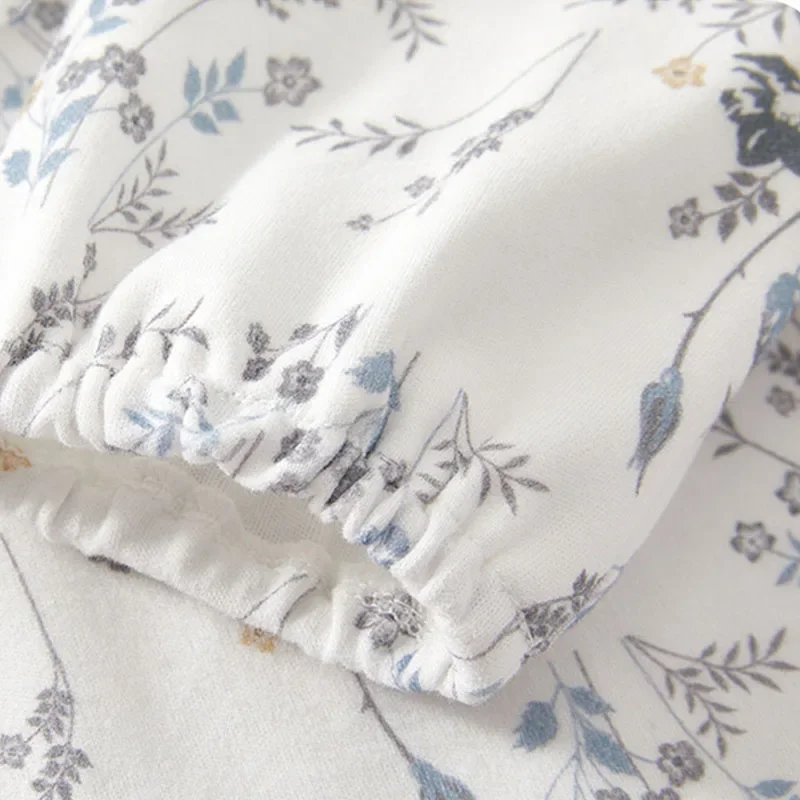 Ropa de primavera y otoño para niña de 0 a 6 meses, monos de manga larga con estampado de flores y cuello de muñeca, moda coreana, artículos para recién nacidos B104 - imagen 5