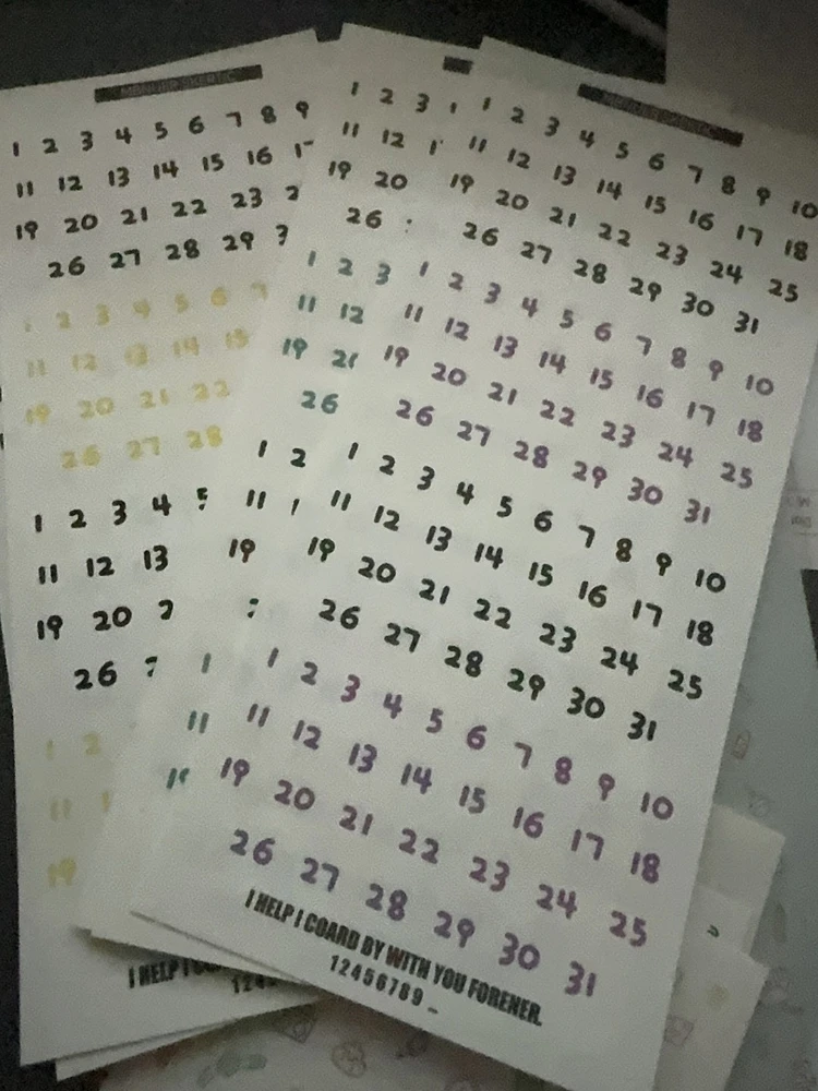 Pegatina decorativa con pequeño patrón de dibujos animados, Cuenta de mano, tarjeta de estrella, álbum de fotos, planificador, álbum de recortes, cuaderno, diario, pegatinas decorativas