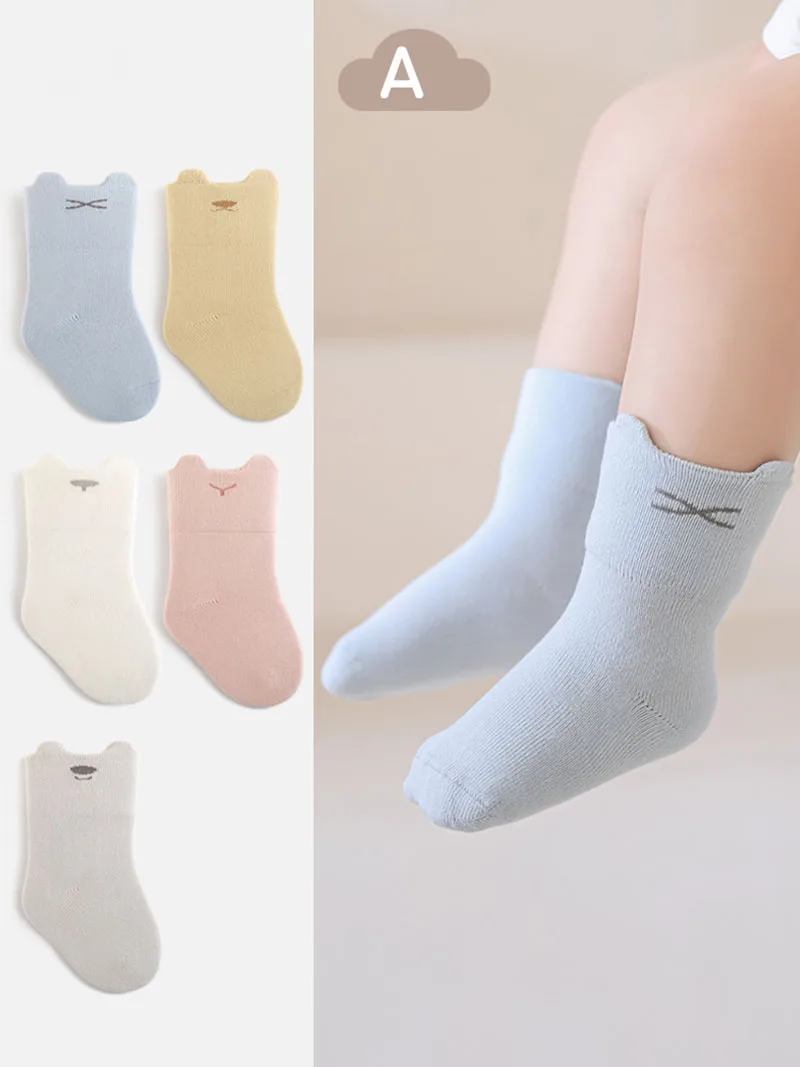 MILANCEL Calcetines de suelo para bebé – Algodón fino 0-3T