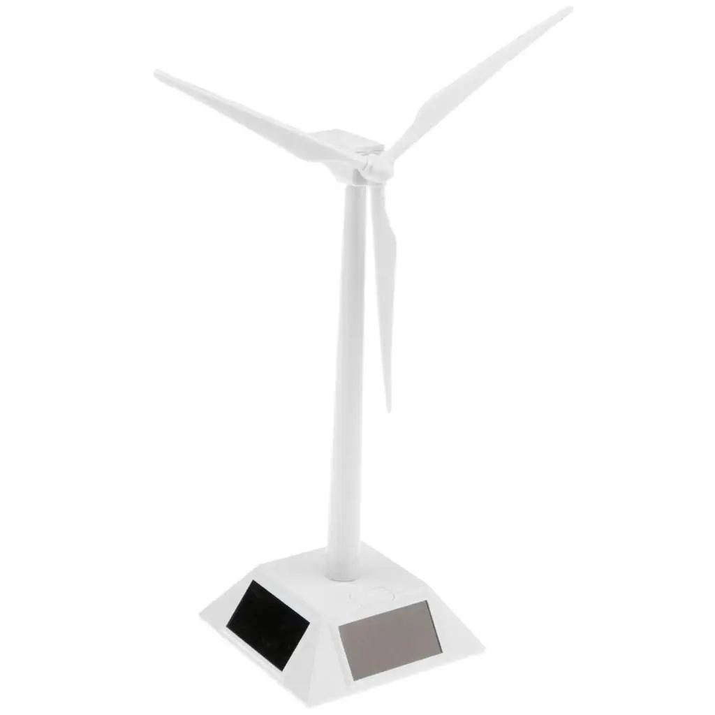 Molinos de viento con energía Solar para niños, modelo de turbina eólica de escritorio, juguetes científicos - imagen 3