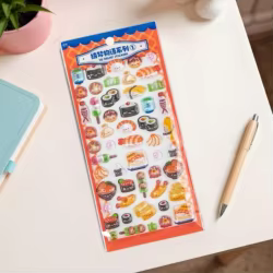 Pegatinas 3D de comida infantil – Adhesivos puff para manualidades