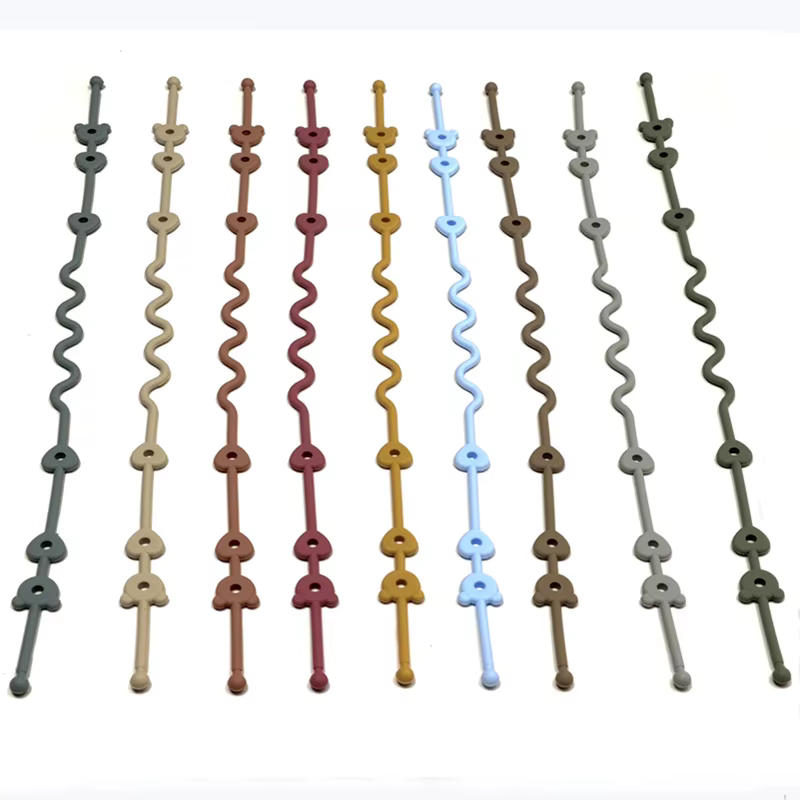 Cadena anticaída de silicona para chupete bebé – Mordedor seguro