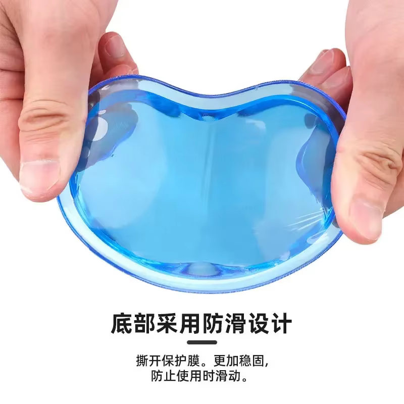 Reposamuñecas ratón PC gel silicona – Alivio dolor muñeca oficina - imagen 4