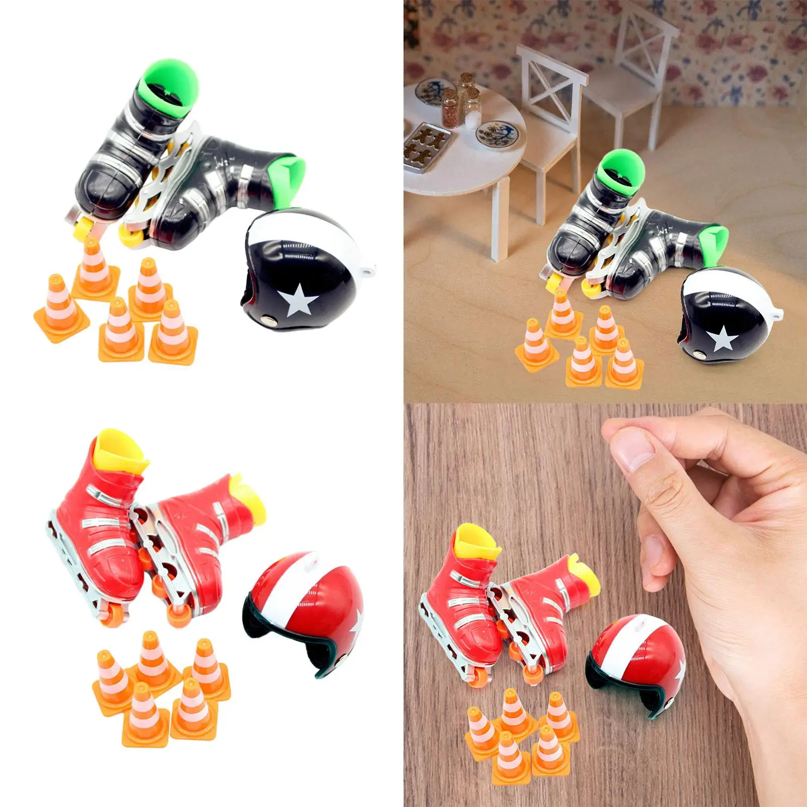Dollhouse Skates Set Mini Skates for Doll Accessories Doll Houses Decor