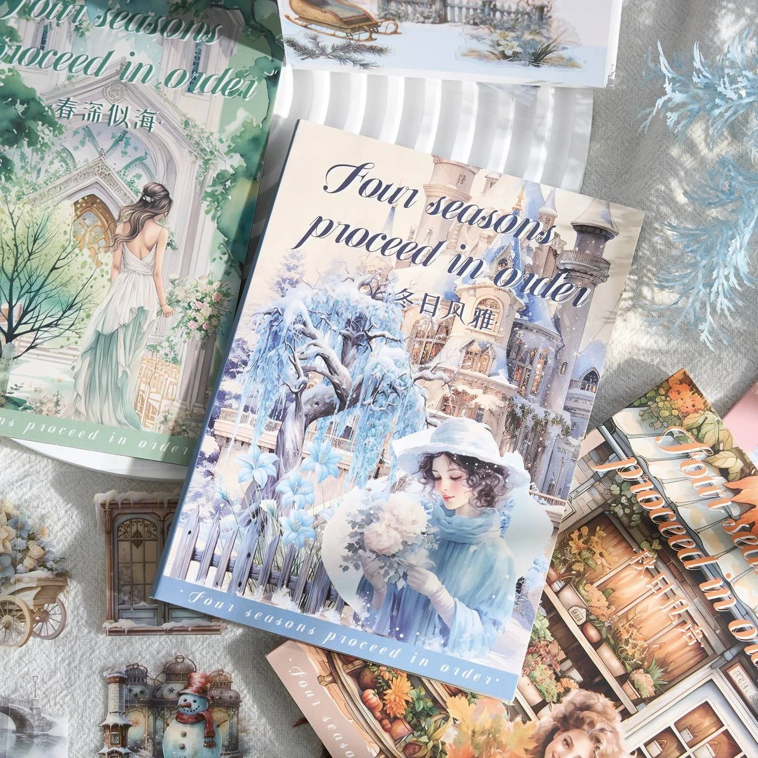 Lindo libro de pegatinas de mascotas de moda para niñas, diario de viaje, álbum de recortes, decoración artesanal, pegatinas estéticas bonitas para álbum de recortes planificador - imagen 3