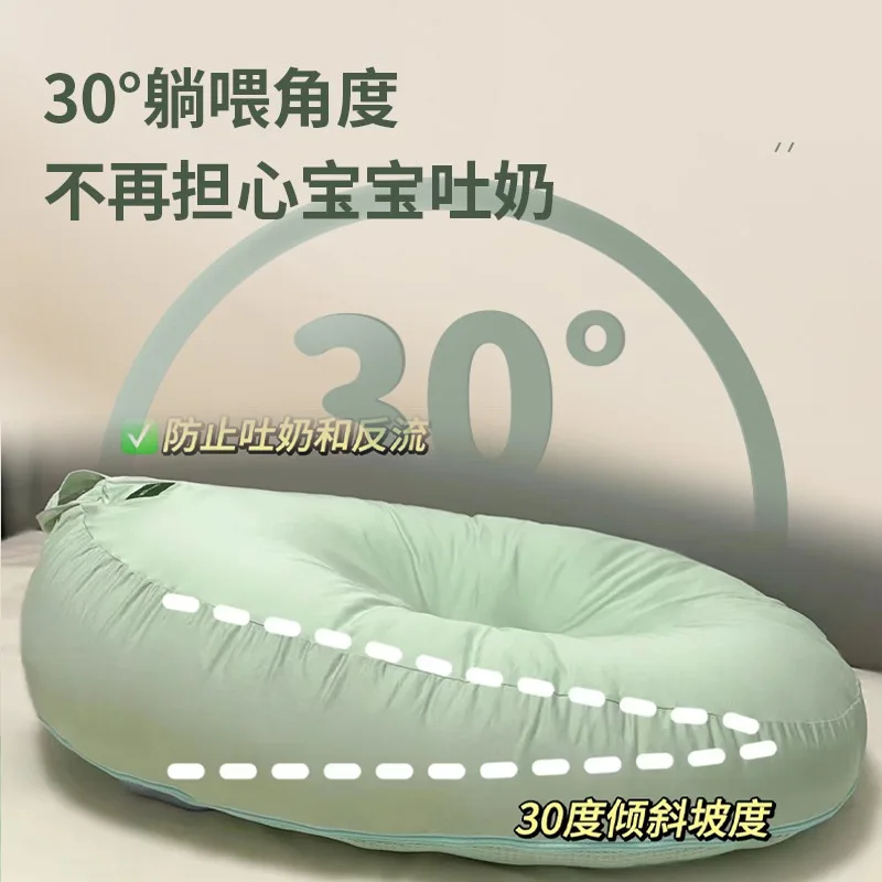 Almohada antipisaliva para bebés Clase A, almohada de alimentación antitrabordamiento para recién nacidos, almohada para dormir tumbado - imagen 3