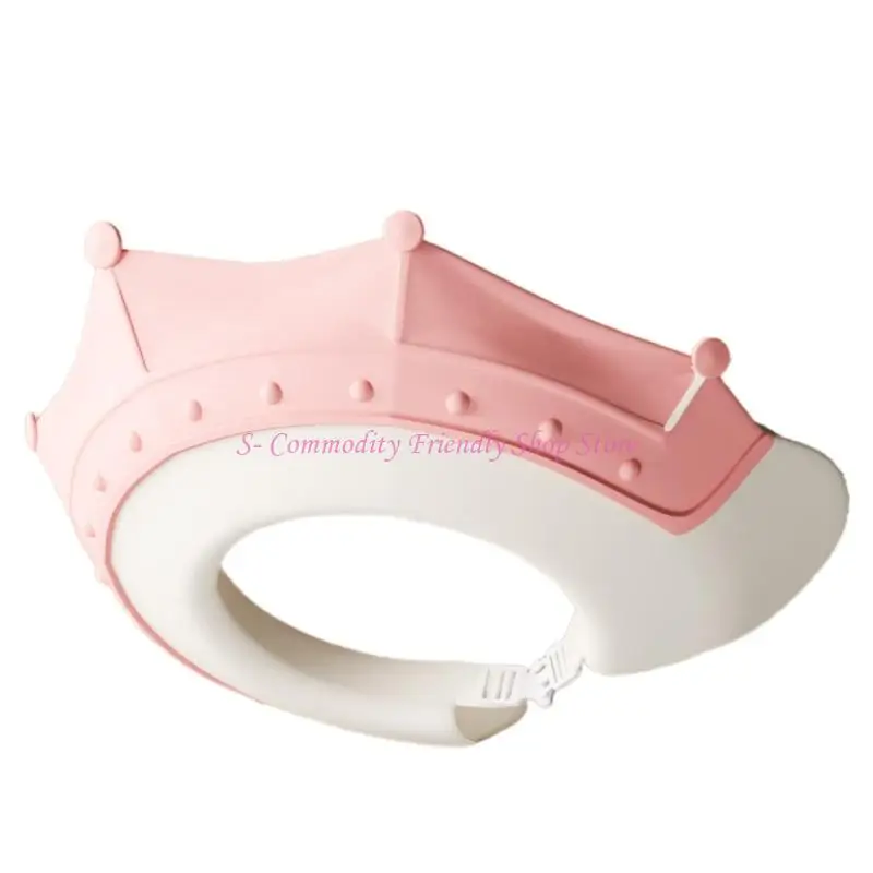 Gorro impermeable para Baby Shower 85AE, diadema ajustable para proteger oreja, accesorio baño suave para niños pequeños - imagen 4