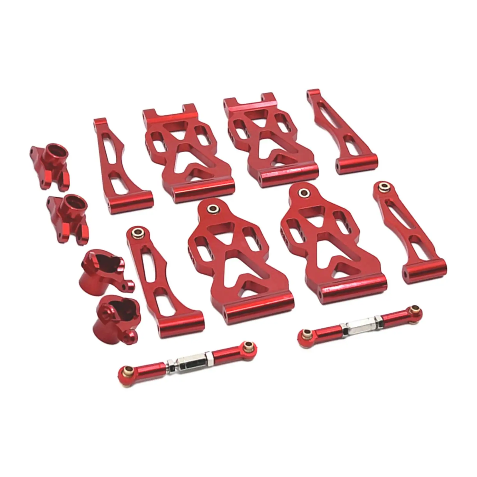 RC Front Rear Swing Arm Steering Cup Parts Set Replacement Parts Aluminum RC Model Vehicle Parts for 16104 16101 1/16 RC DIY