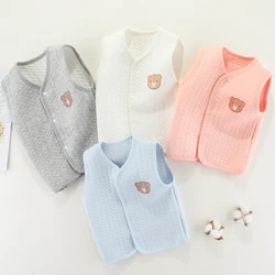 Chaleco de punto suave para niña – Tecido suave 0-24 meses