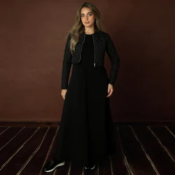 Conjunto cárdigan y vestido de felpa para niña, invierno