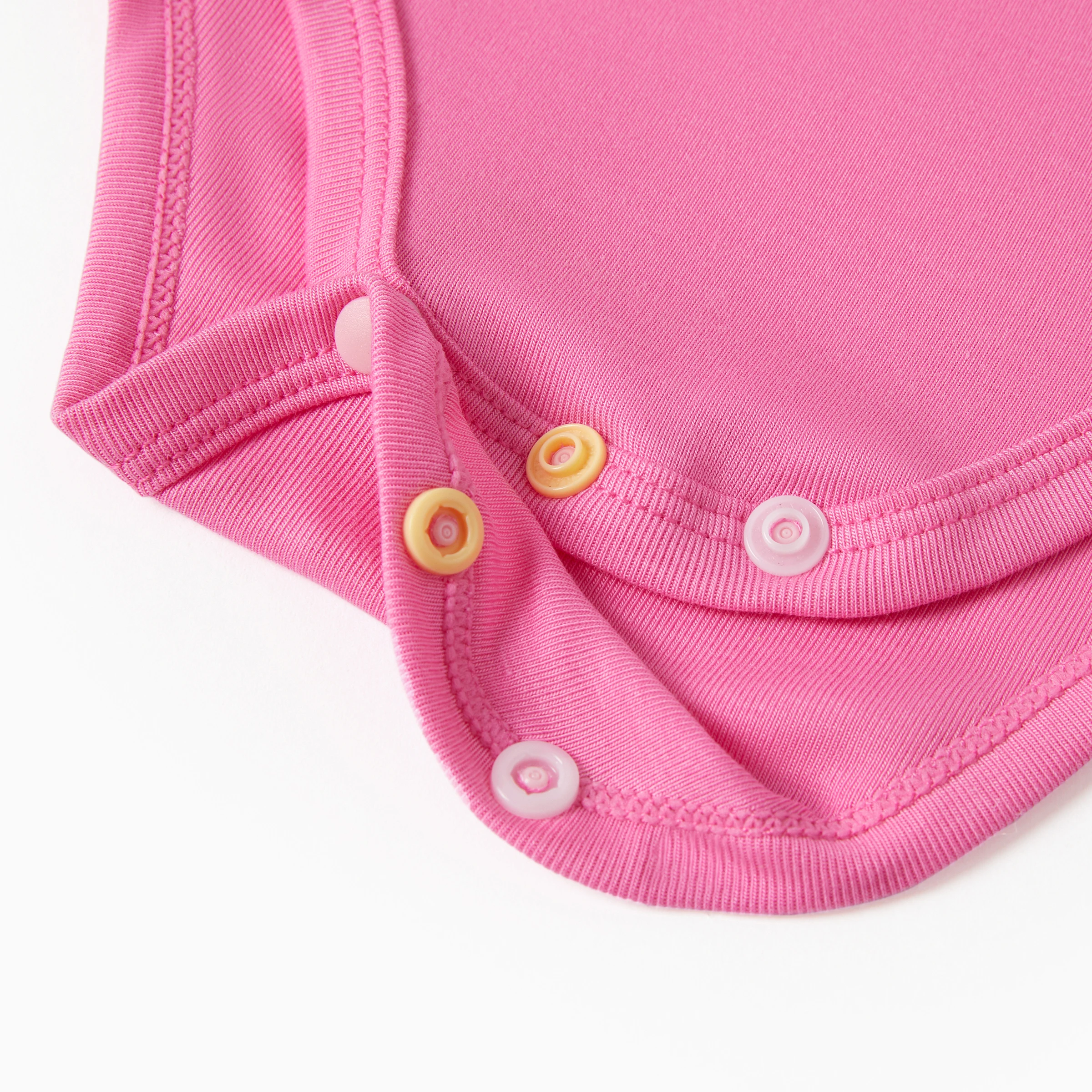 PatPat Mameluco de color sólido Lyocell para bebé/niña, paquete de 3 - imagen 4