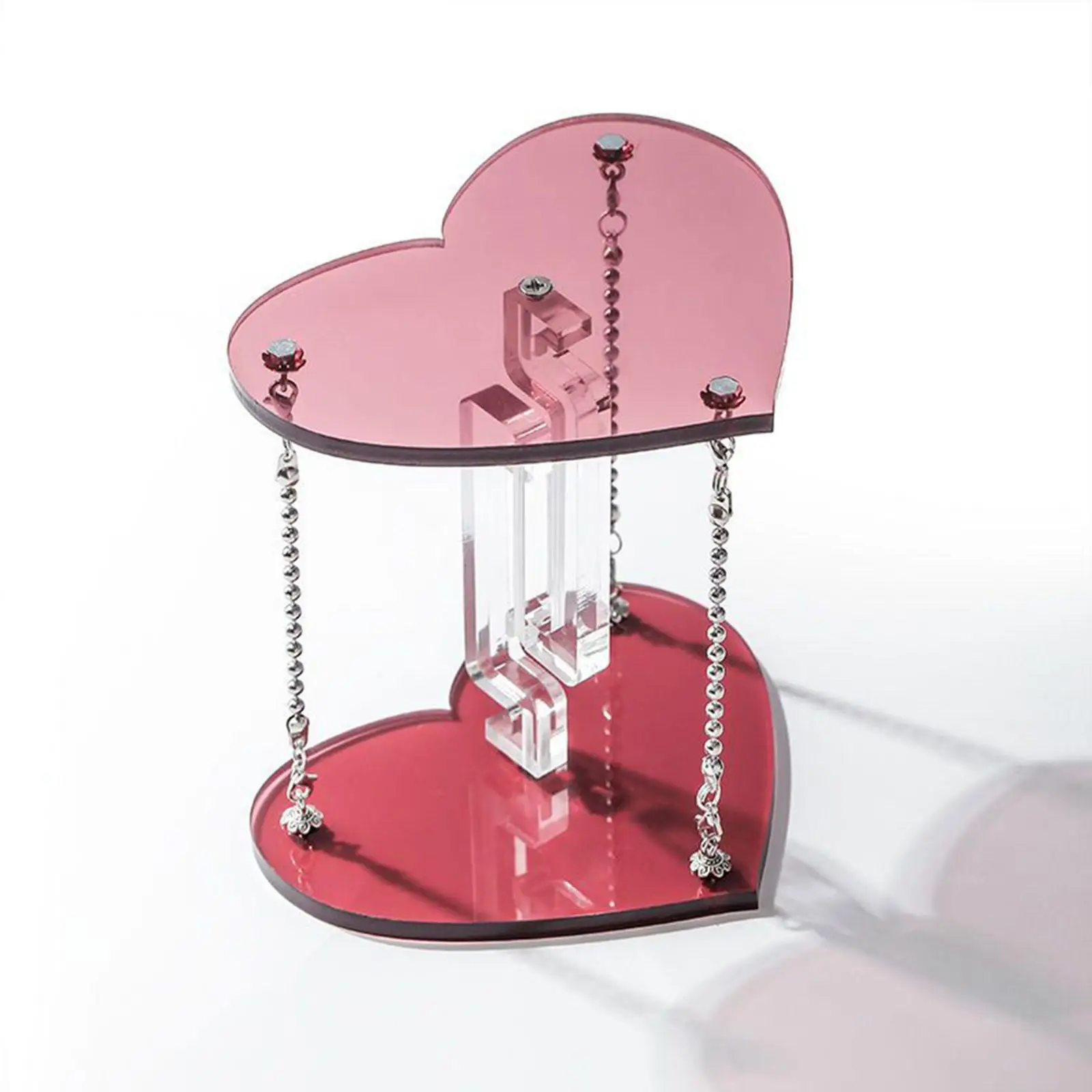 Heart Shaped Tensegrity Table Children Gift Science Experiment Toy Tabletop Stand for Bedroom Shelf Living Room Table TV Cabinet