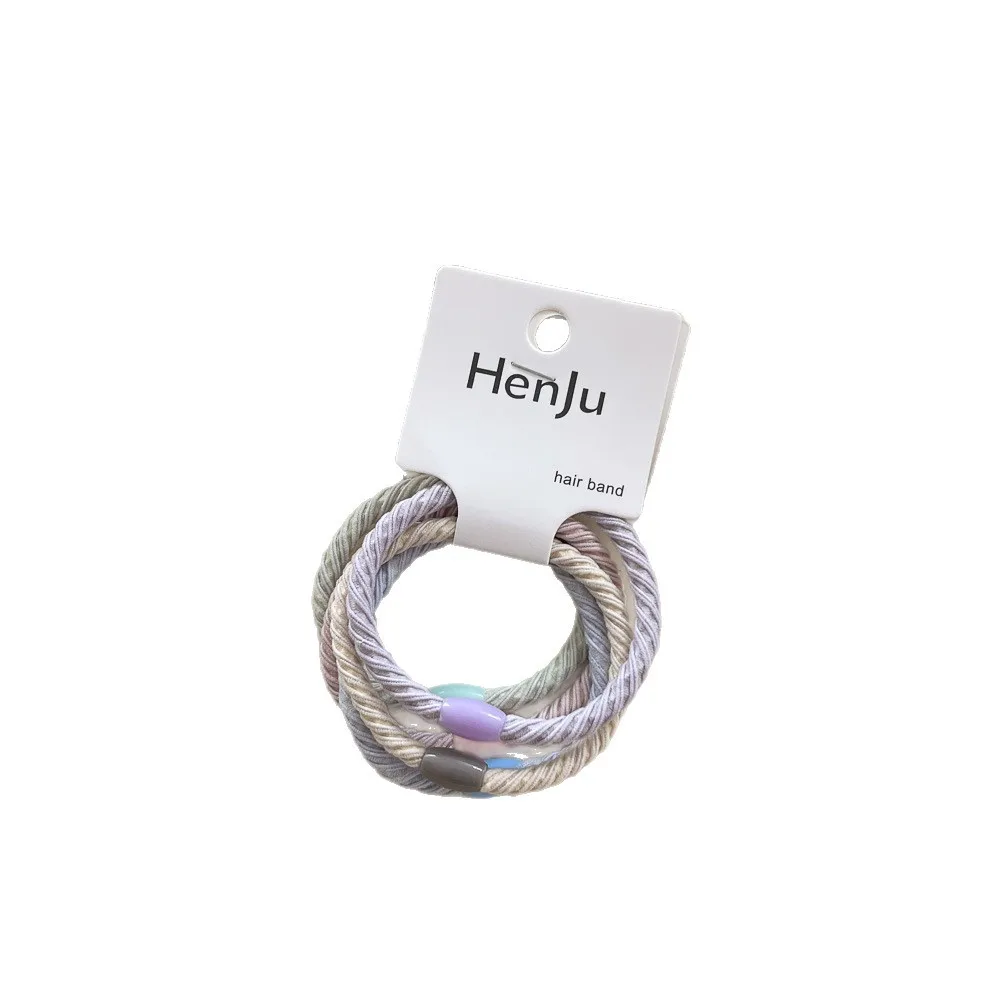 Diademas coloridas sin costuras para niñas, bandas de goma de alta elasticidad, lazos para el cabello para bebés y niños, cuerdas gruesas para el cabello para cuerdas para la cabeza simples y dulces - imagen 5