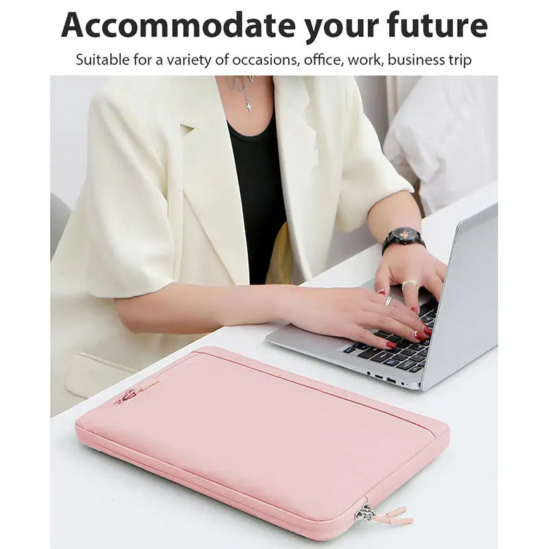 Nueva funda para ordenador portátil 13,3 14,6 15,6 pulgadas bolsa para portátil tableta funda impermeable adecuada para ordenador portátil hombres mujeres bolsas de oficina en casa - imagen 5