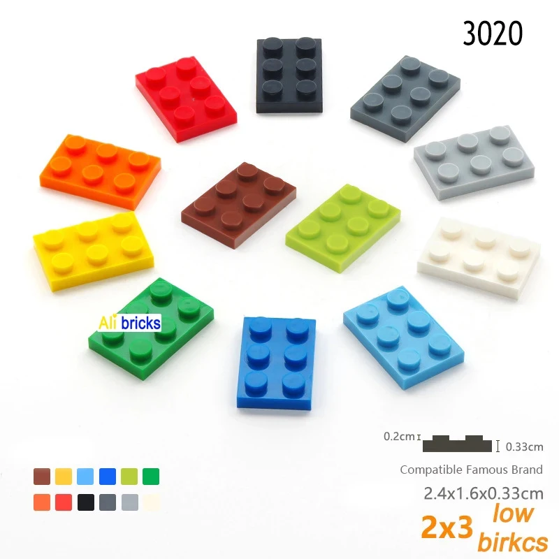 Compatible Bloques de construcción DIY 2x3 – 20 piezas para niños - imagen 3