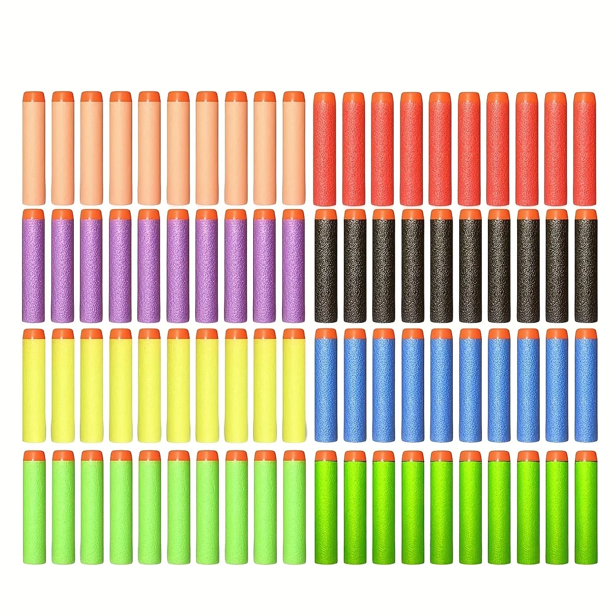 7,2 cm 200 Uds para balas blandas EVA dardos cabeza redonda recarga esponja dardos niños pistola de juguete balas para EVA n-strike Blasters - imagen 2