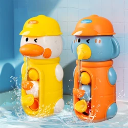 Juguetes de baño pato giratorio con ventosas para bebés