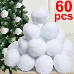 Bola de nieve navideña con pompón blanco para niños