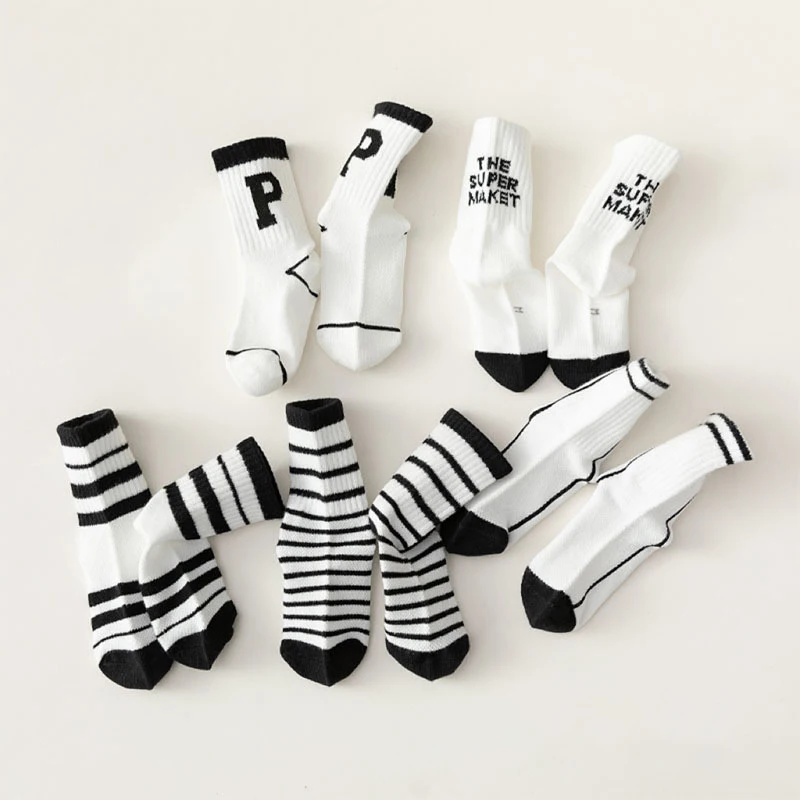 5Pairs white black