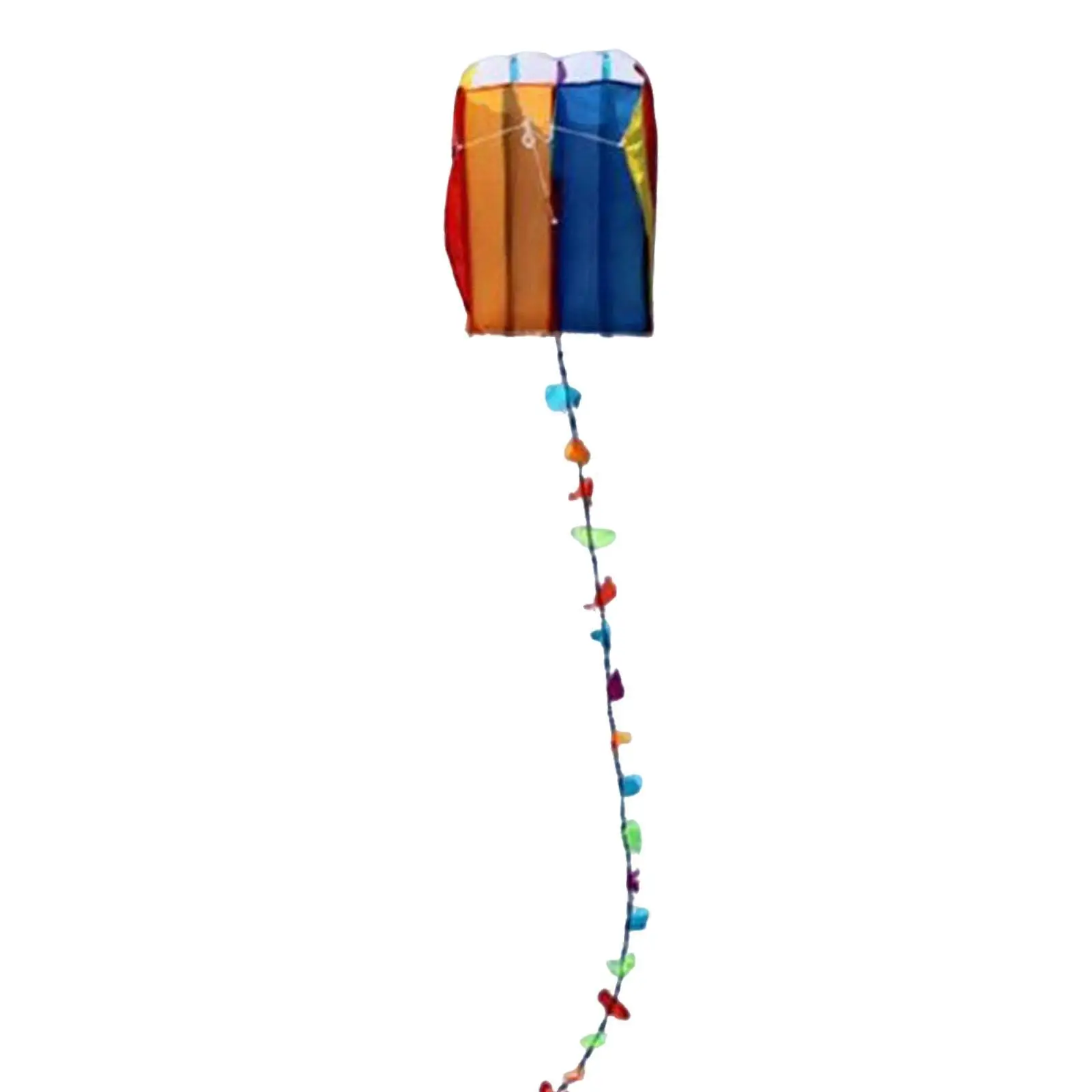 Stunt Parafoil Kite Portable Easy to Assemble Colorful Flying Toy Sport Kite for Travel Beach Park Yard Adults Boys Girls