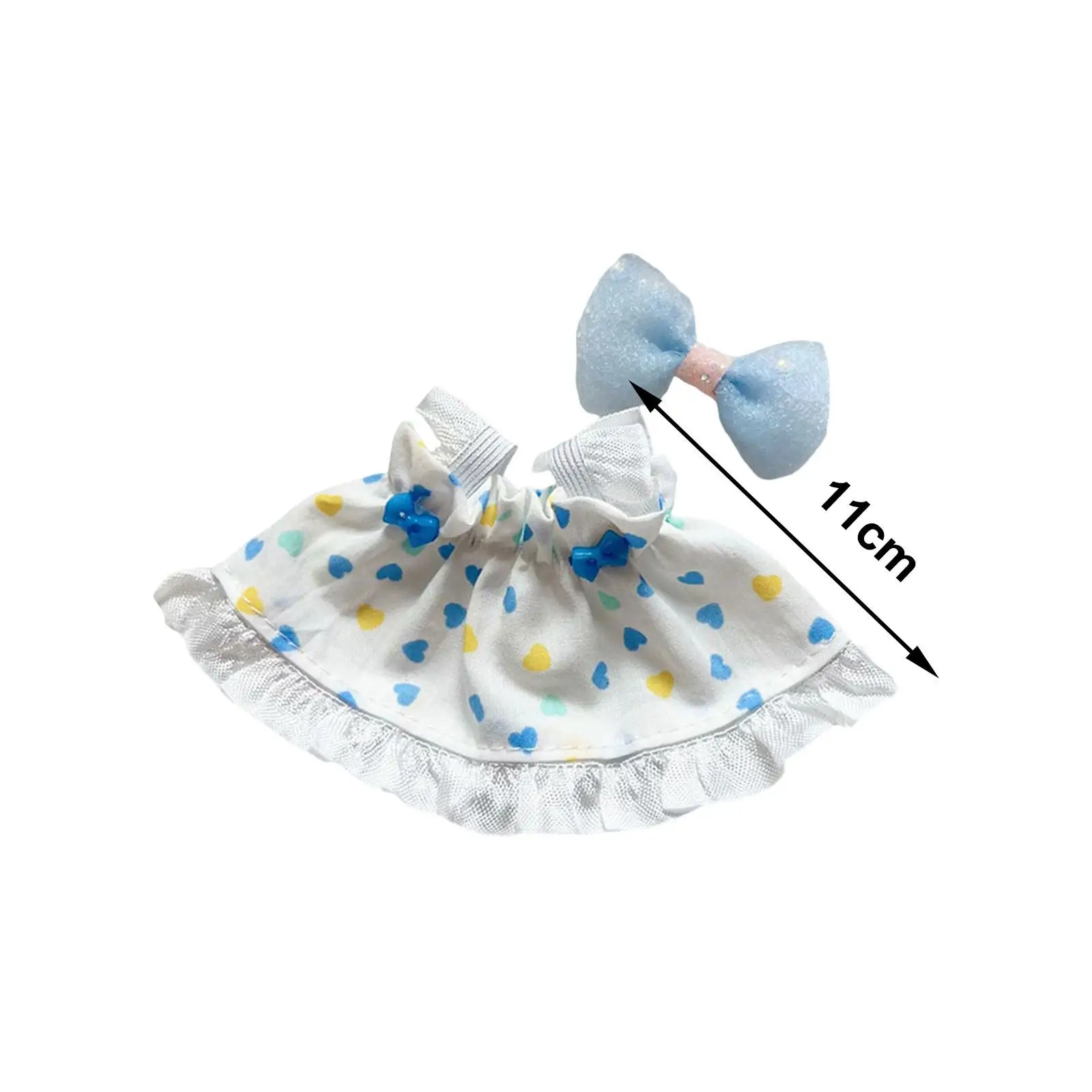 17cm Doll Dress Fashionable Costume Handmade Clothing Kids Pretend Play Girl Doll Clothes Doll Dress up for Party Gift Birthday