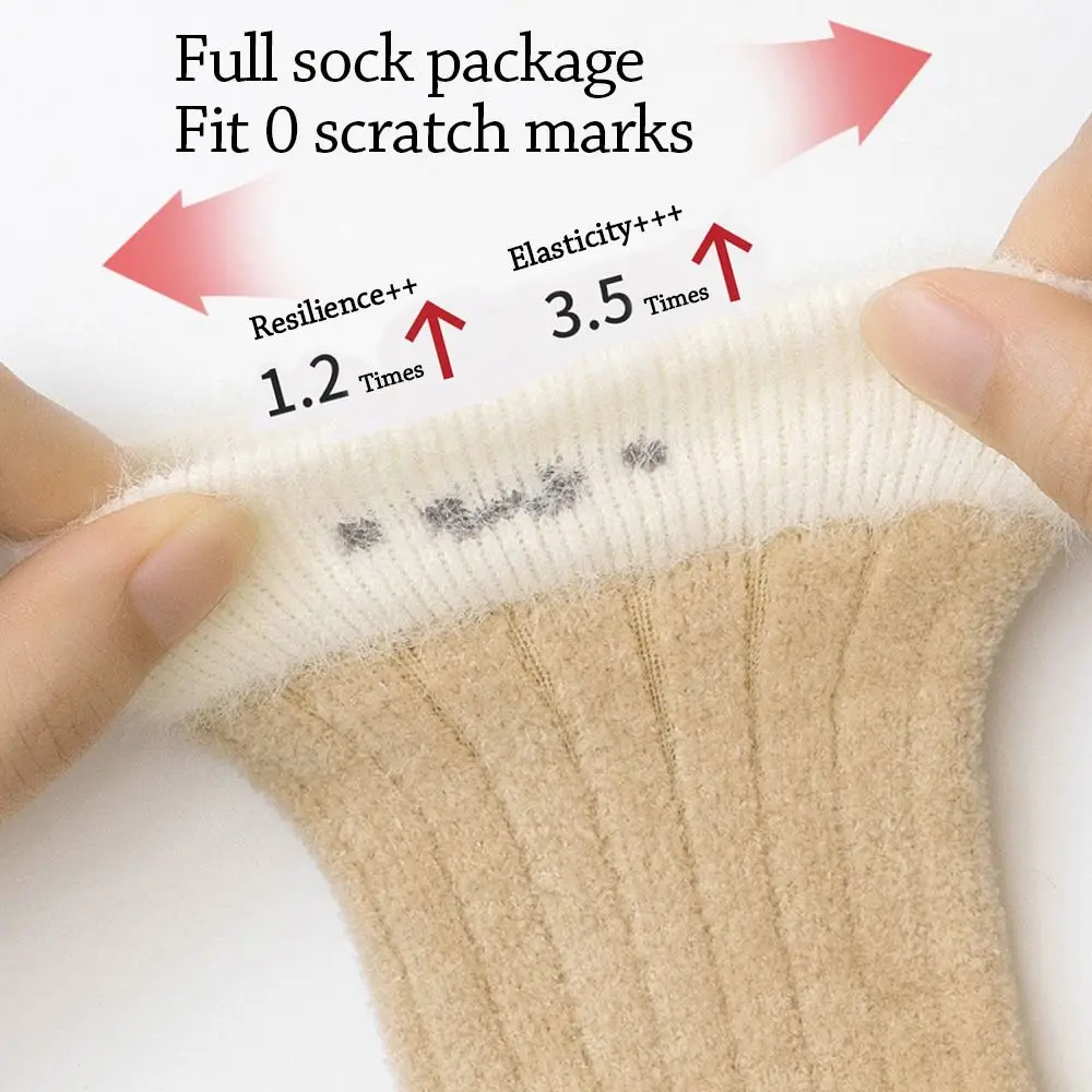 Calcetines de invierno a la moda para bebé, calcetines gruesos y cálidos para niños pequeños, calcetines suaves y bonitos de dibujos animados para el suelo - imagen 2