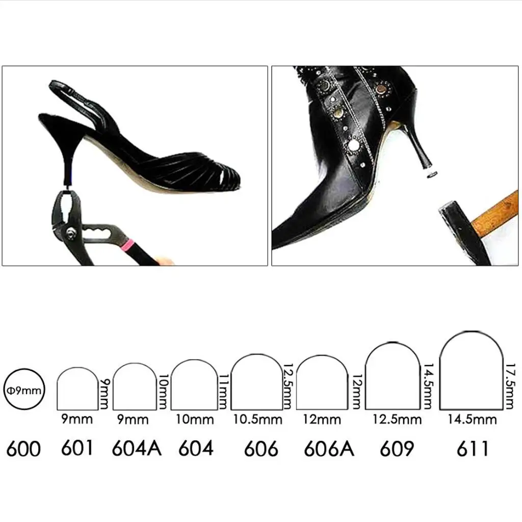 Punteras de tacón de poliuretano para reparar zapatos de mujer - imagen 2