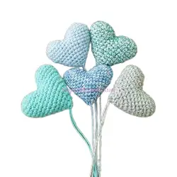 Set accesorios fotos recién nacido con corazones multicolores
