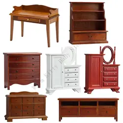 Gabinete de madera para casa de muñecas – Mueble decorativo infantil