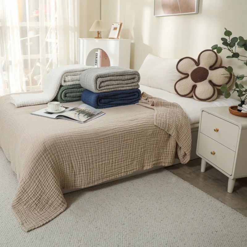 Manta de algodón suave para bebé, mantas de muselina de gasa de 6 capas de talla grande, ropa de cama para niños y adultos, colcha suave de verano, Toalla de baño envolvente