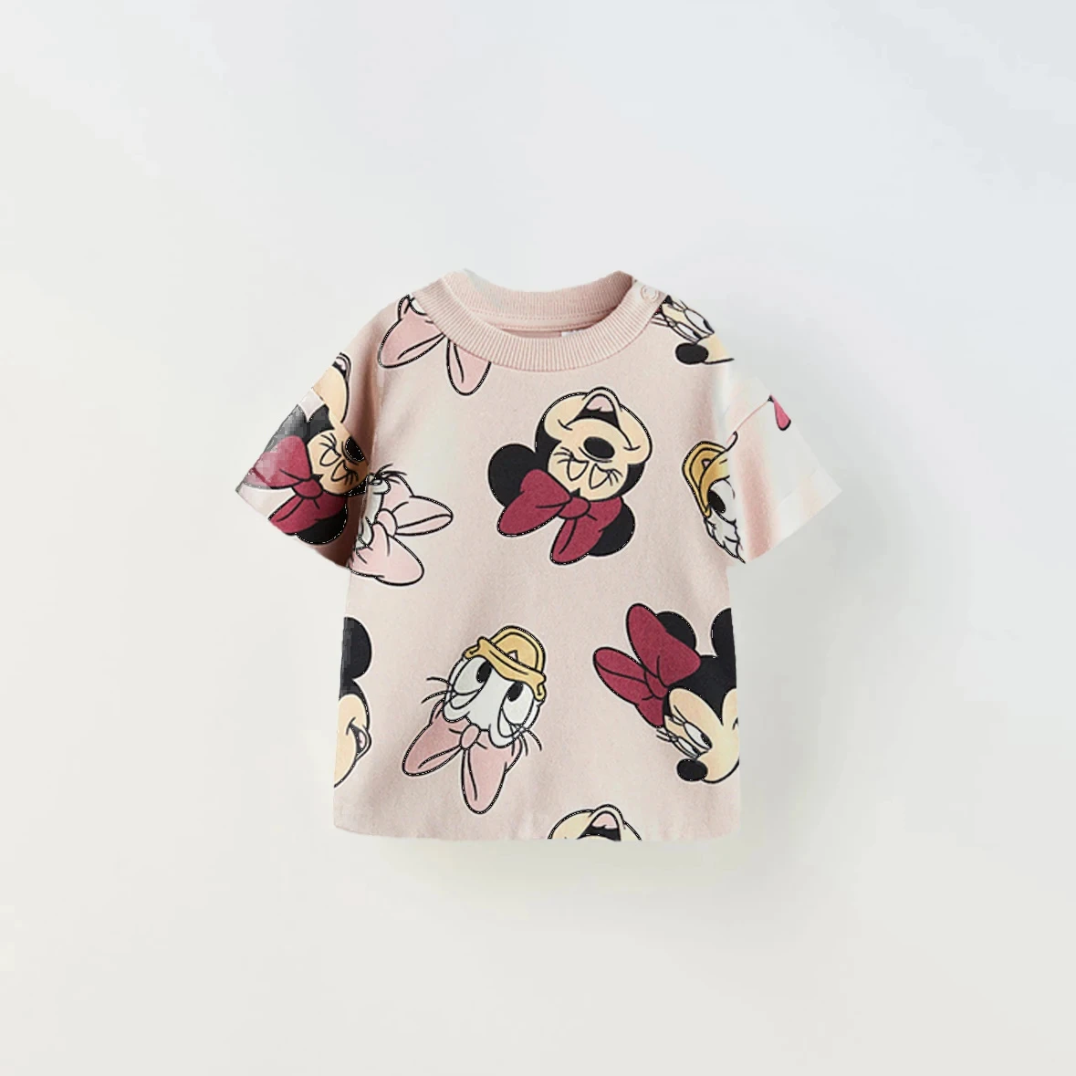 Camiseta infantil manga corta con estampado de dibujos - imagen 2