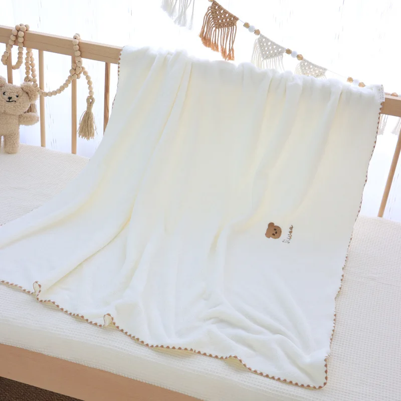 Manta para bebé recién nacido, juegos de cama con patrón de dibujos animados para bebés, envoltura cálida suave para niños y niñas - imagen 5