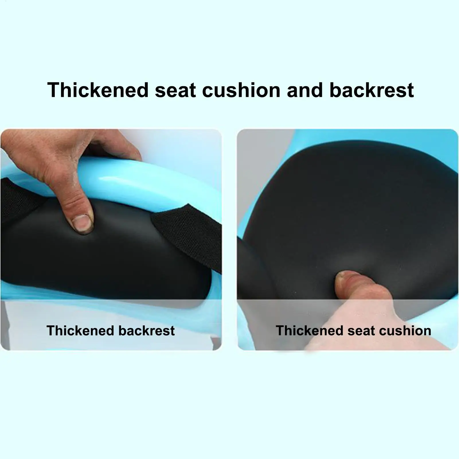 Asiento de bicicleta para niños, asiento de bicicleta montado en la parte trasera, accesorio de ciclismo con cinturón de seguridad y barandilla para ciclismo de montaña y carretera - imagen 4