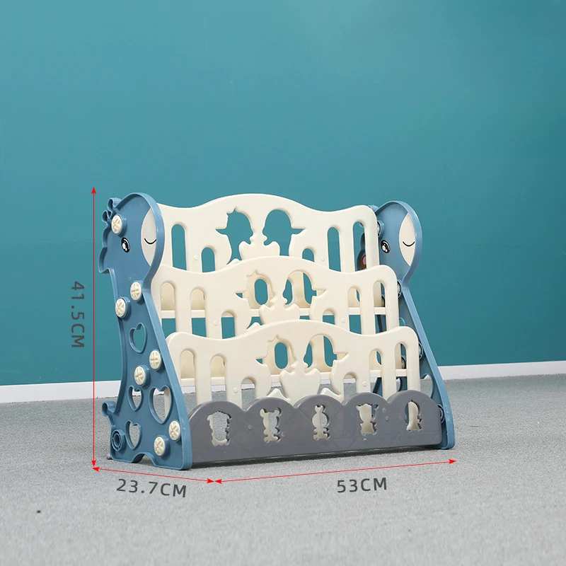 Estantería Modular para niños, contenedores extraíbles, almacenamiento de juguetes de dibujos animados con diseño sin punta para niños pequeños, estantería para niños - imagen 3