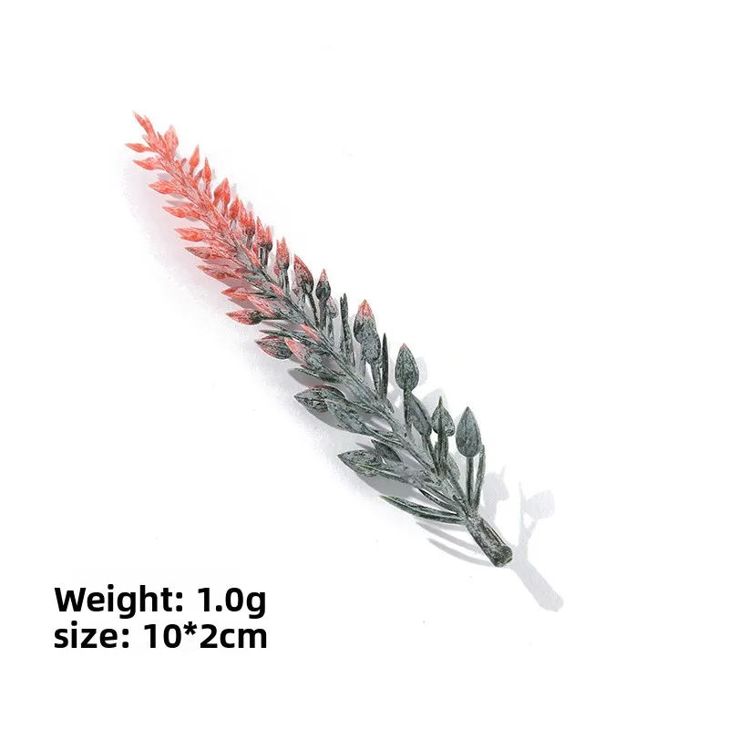 20 piezas ramas de pino de plástico artificial de 4 colores en stock para venta al por mayor, textura realista, ideales para decoración en macetas del hogar - imagen 5