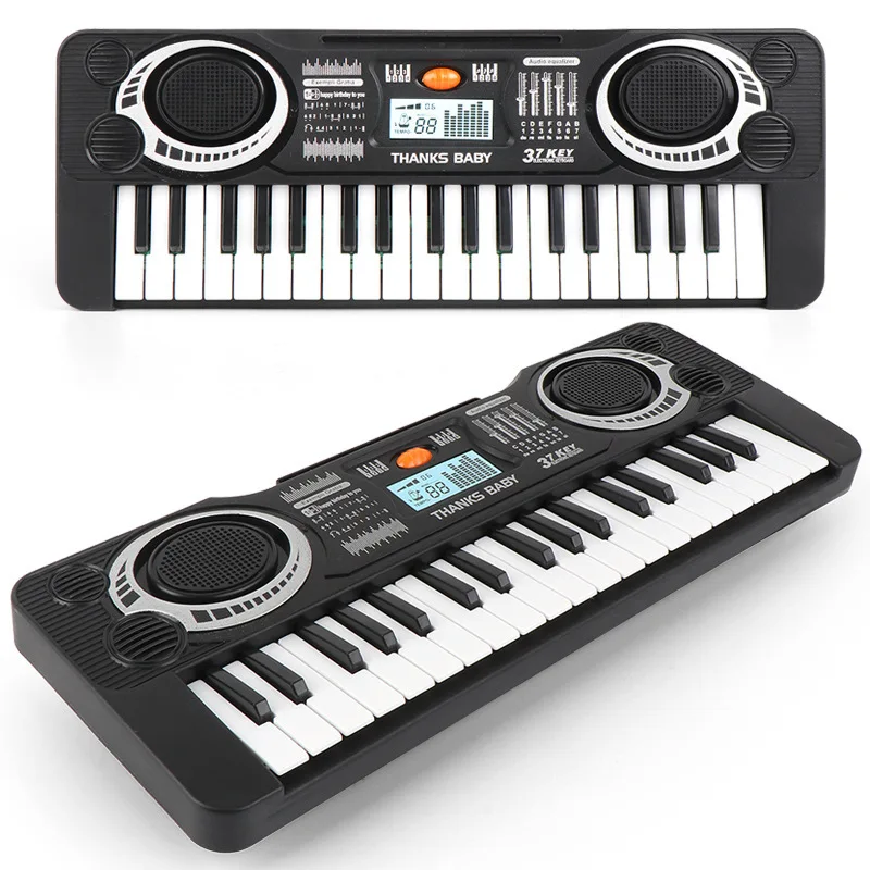 Teclado musical infantil con pantalla LED para niños