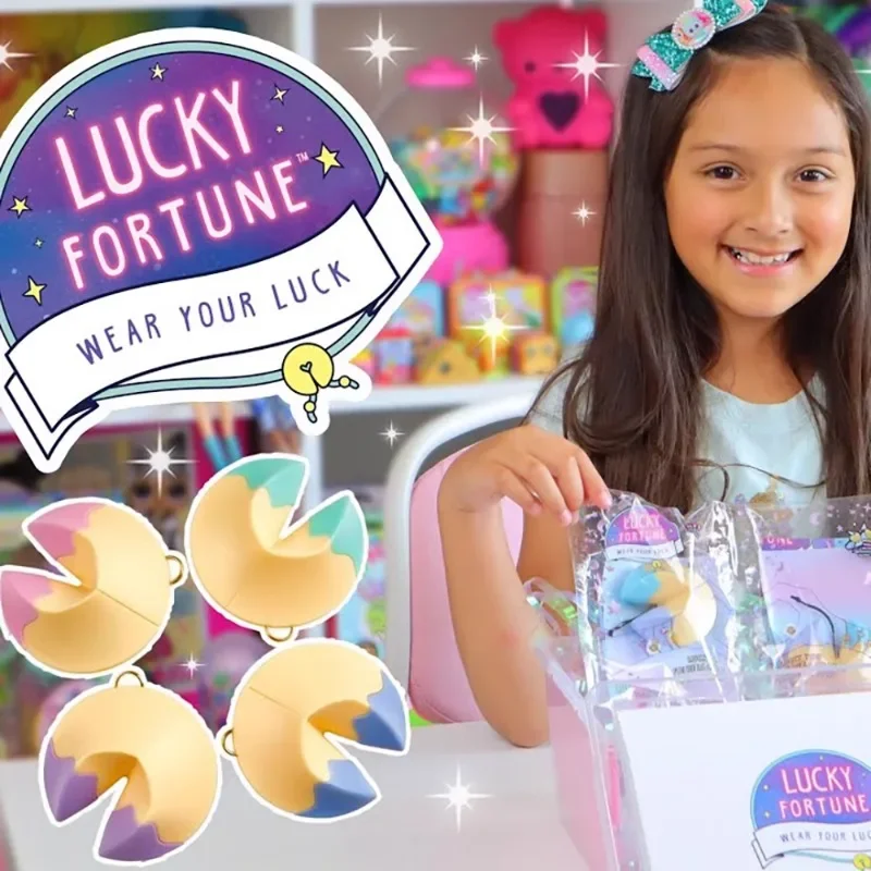 Caja ciega de pulsera de galleta de la suerte serie BFF auténtica, caja de almacenamiento de joyería de juguete sorpresa, pulseras de aleación, juguetes para niñas, regalos para niños
