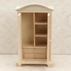 Armario de almacenamiento para casa de muñecas en miniatura, 1/12 juguetes con cajones, armario para niños