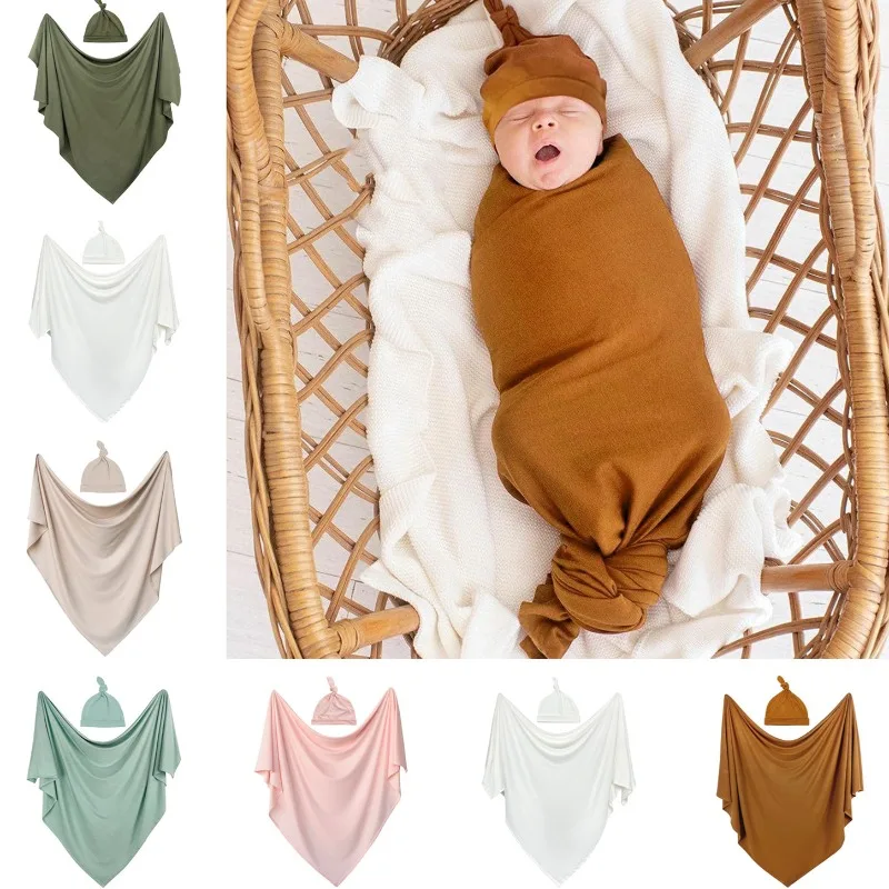 Manta envolvente con gorro para recién nacido unisex - imagen 2