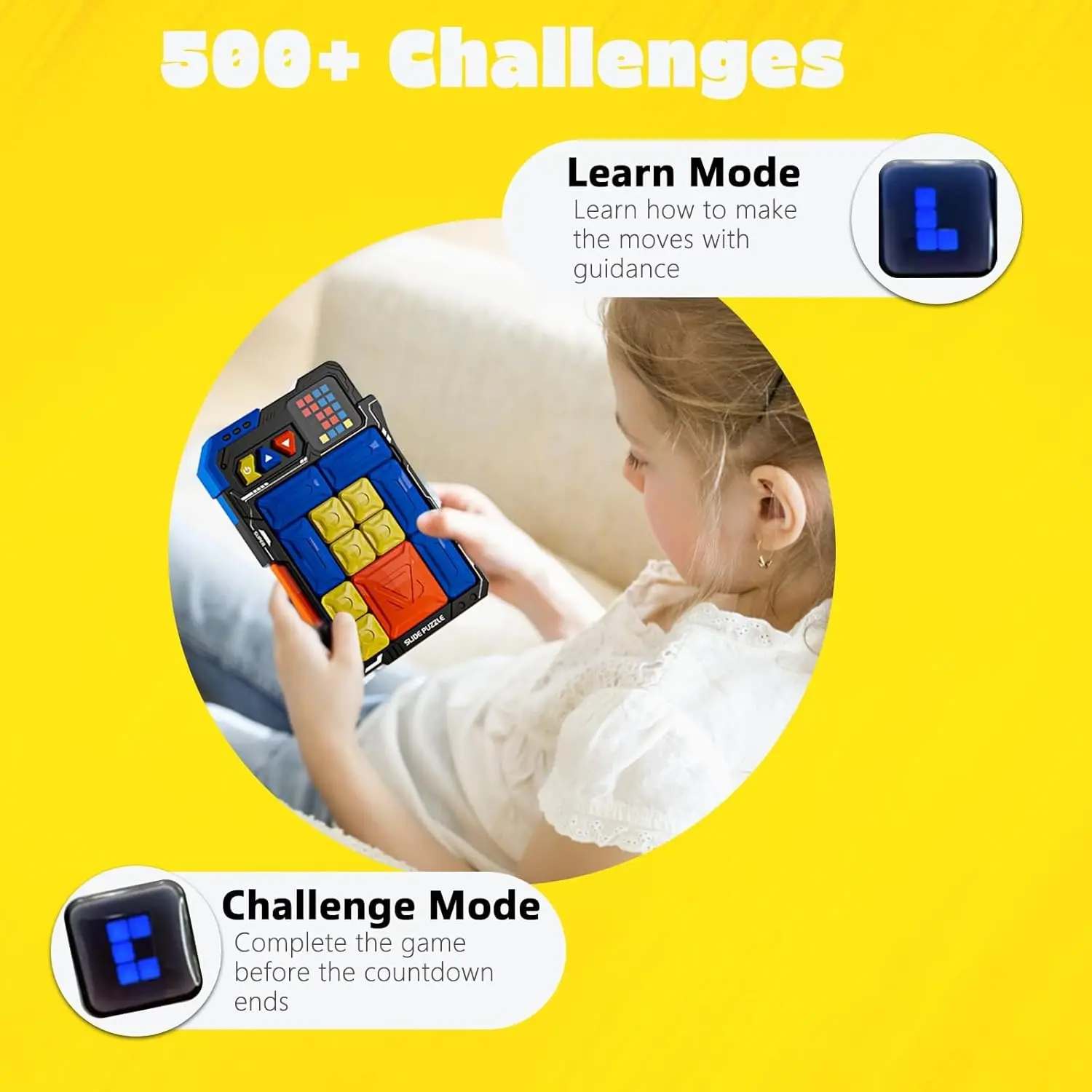 Máquina de rompecabezas súper, más de 500 desafíos, juego de rompecabezas, juguetes interactivos para niños, juegos de viaje, regalos de cumpleaños - imagen 2