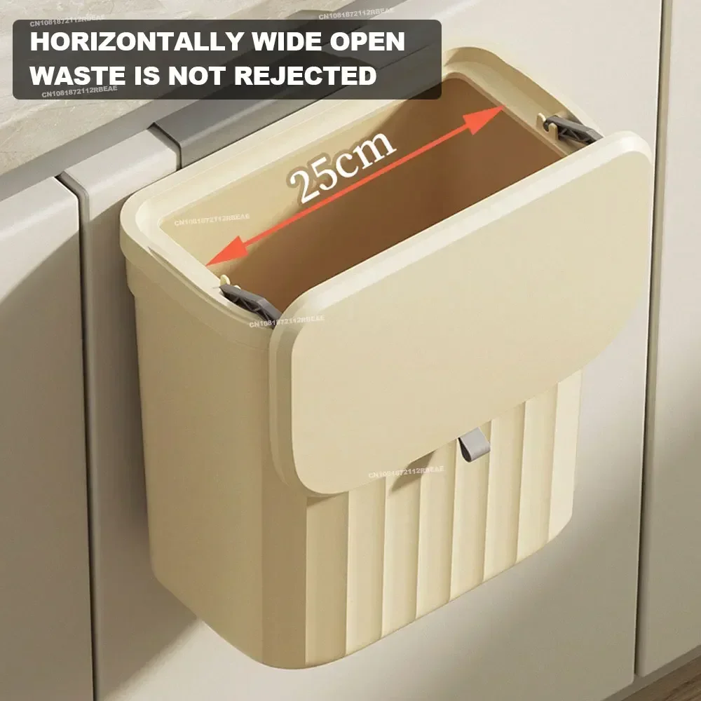 Cubo basura colgante de pared tapa cocina compostaje resistente - imagen 3