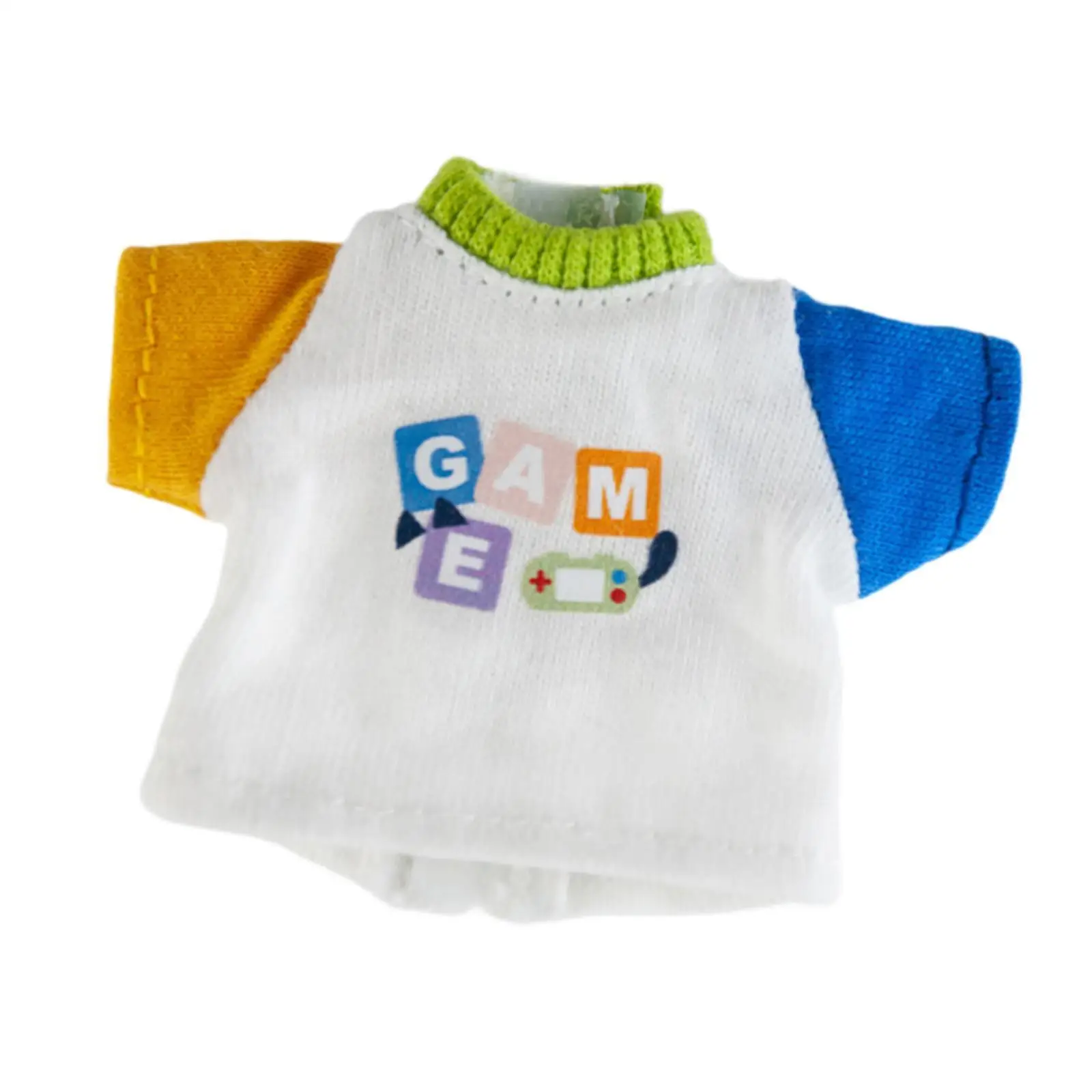 1:12 Fashion Dolls Short Sleeves T Shirt Costume Accessories for 6in Dolls