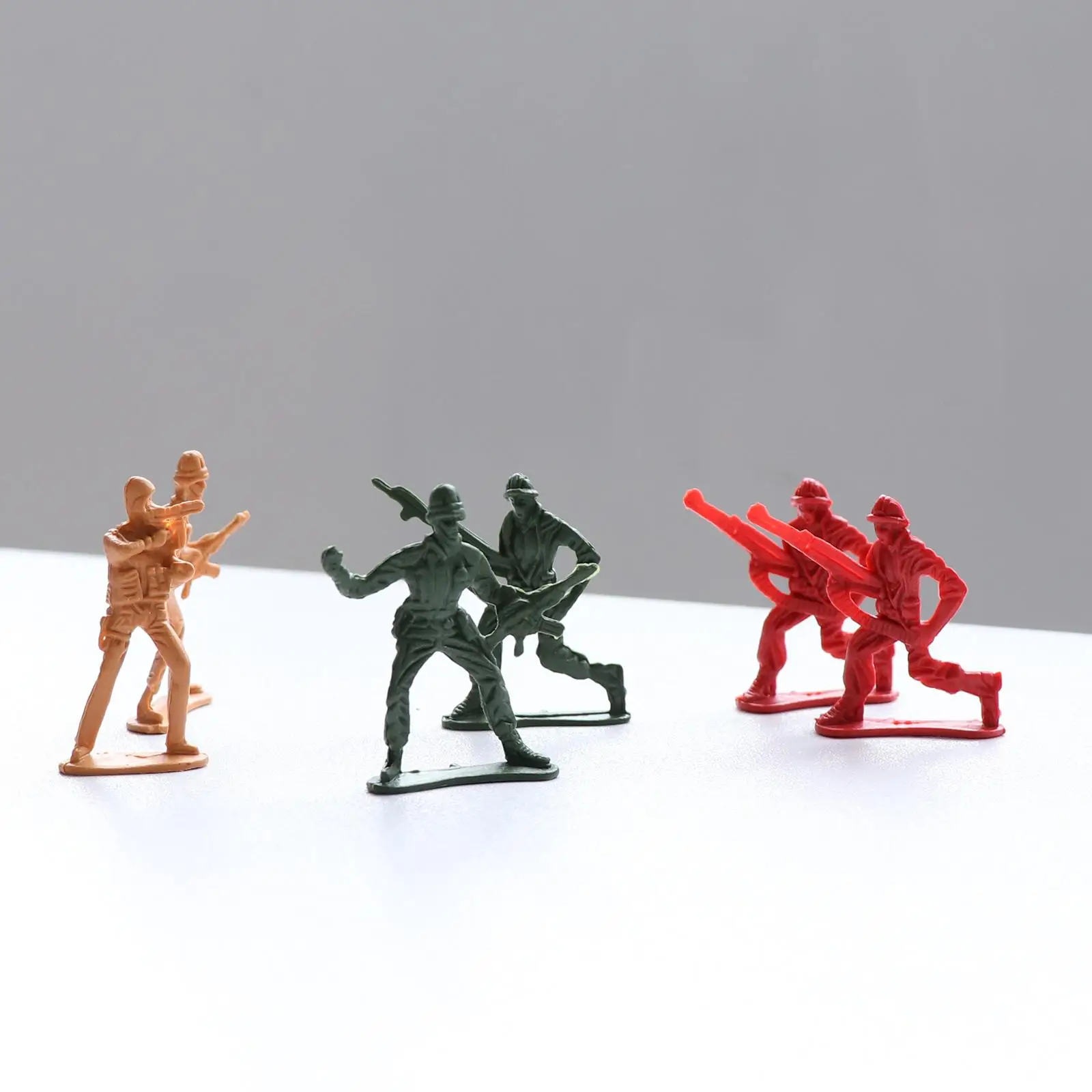 100 pièces 5cm soldats hommes figurines d'action ensemble de Base et scène modèle jeux jouet - imagen 2