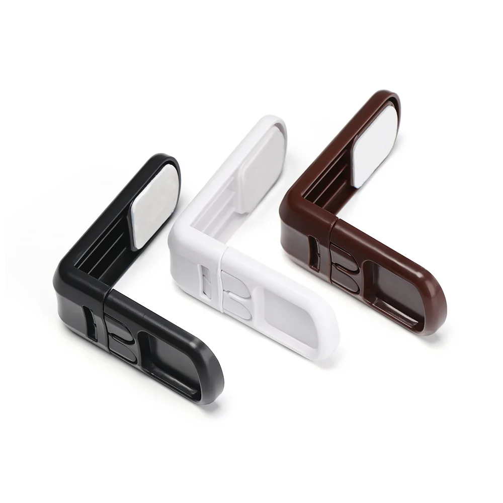 Cerradura de cajón de seguridad para bebés, cierre de cajón de gabinete de mano antipinchazos, hebilla de seguridad blanca de plástico para niños, protección para niños, 1/4 piezas - imagen 4