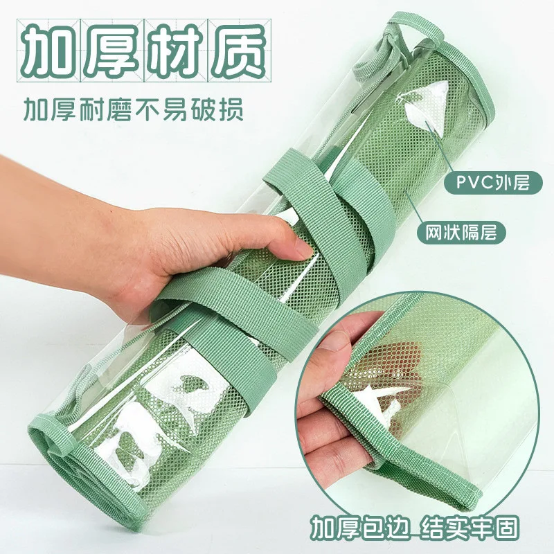 Carpeta de mano transparente impermeable, archivador PVC expandible - imagen 5